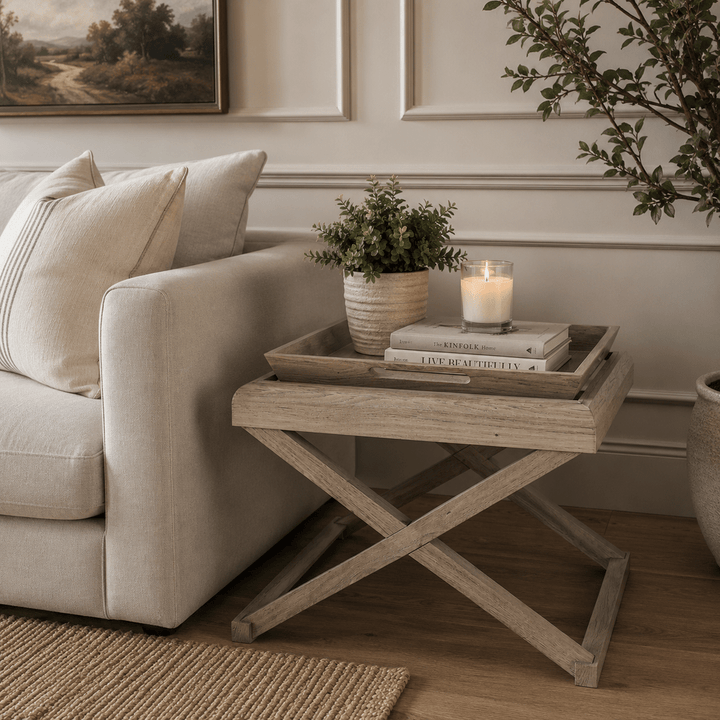 Bentley End Table - Grey Aged Oak