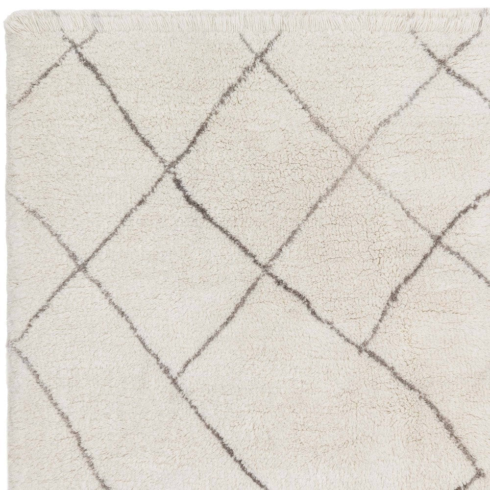 Azera Rhombus Rug - Cream