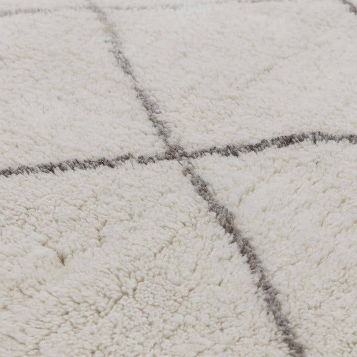 Azera Rhombus Rug - Cream