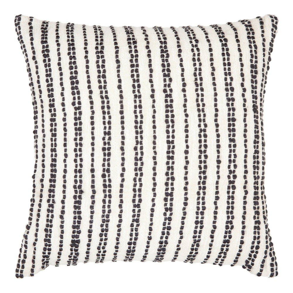 Weaver Woven Cushion 51x51cm - Black & White Keiichi 1