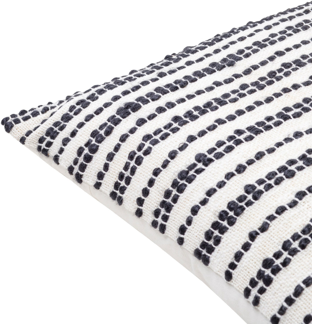 Weaver Woven Cushion 51x51cm - Black & White Keiichi 3