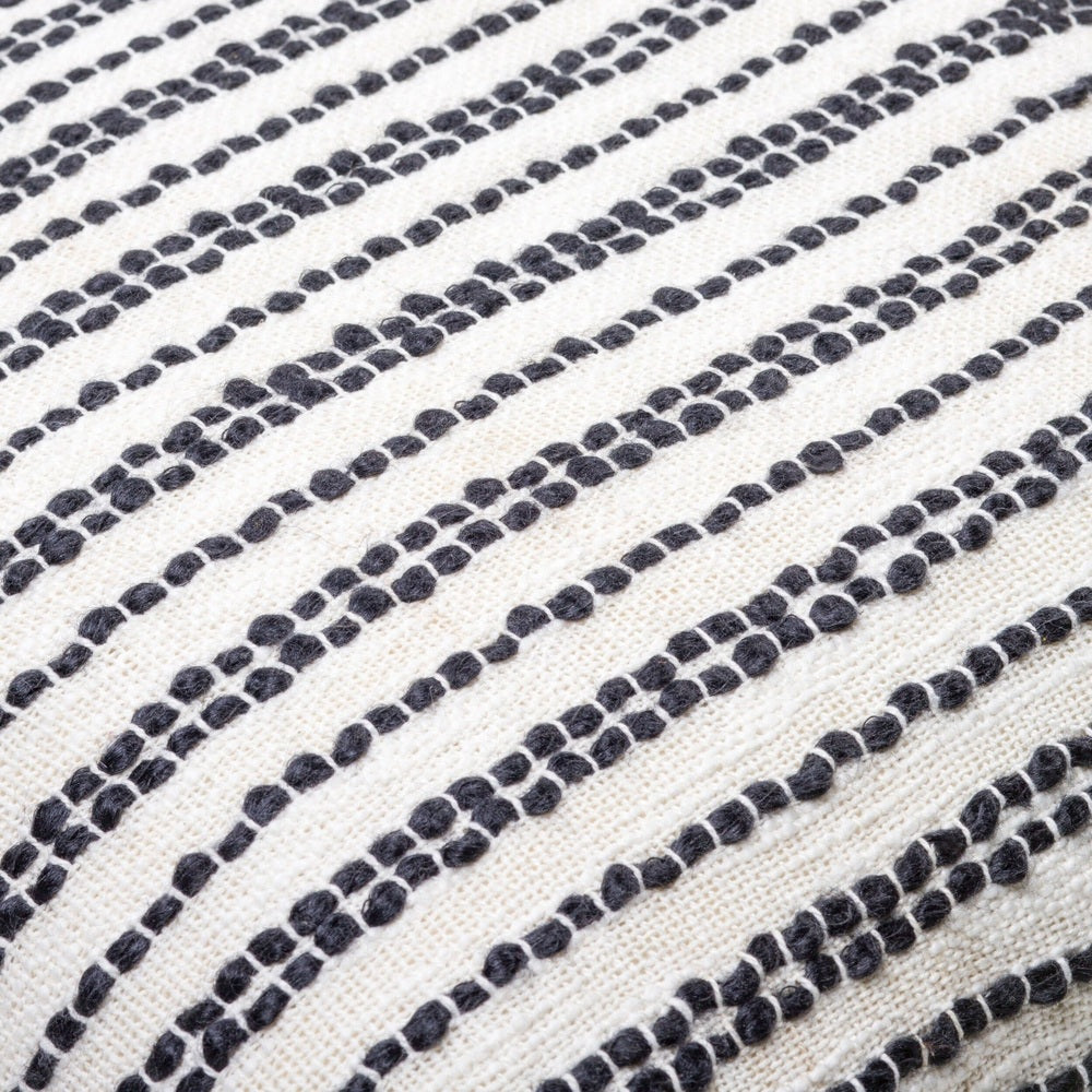 Weaver Woven Cushion 51x51cm - Black & White Keiichi 4