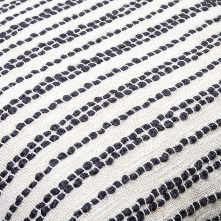 Weaver Woven Cushion 51x51cm - Black & White Keiichi 4