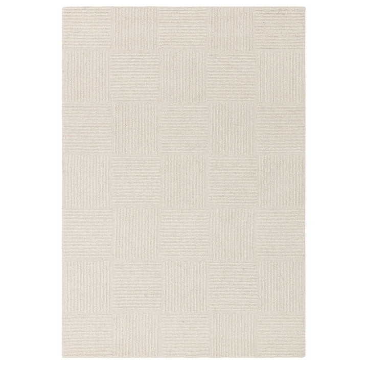 Zenith Grid Rug - Cream