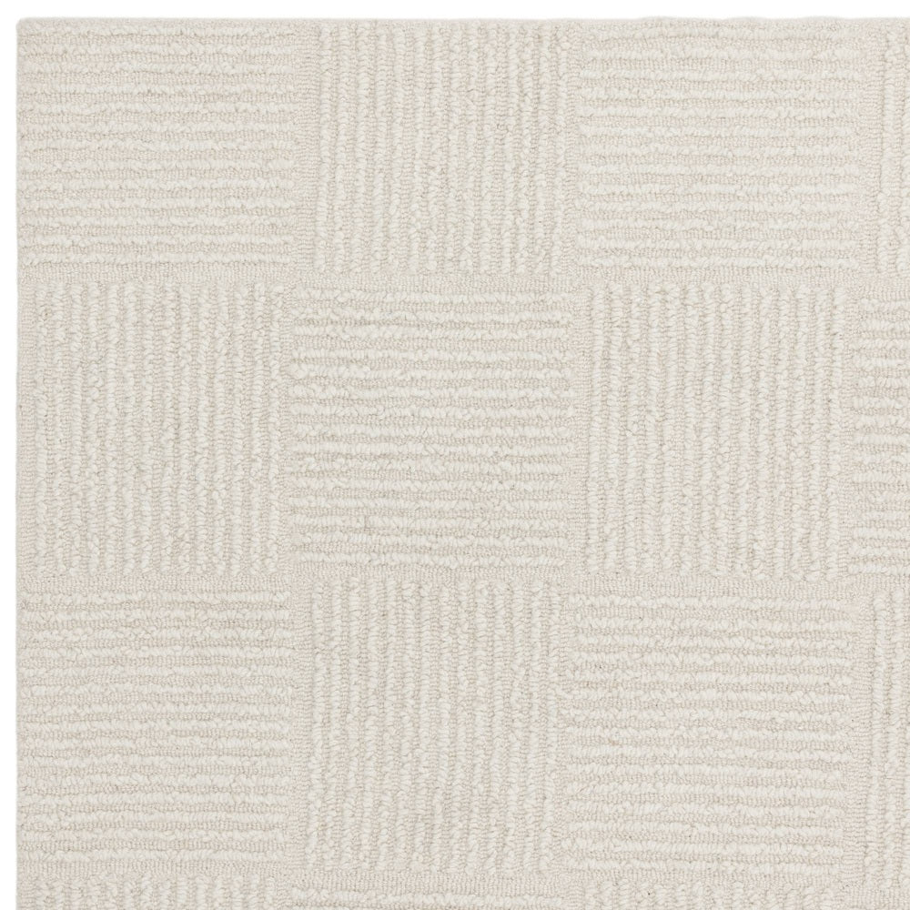Zenith Grid Rug - Cream