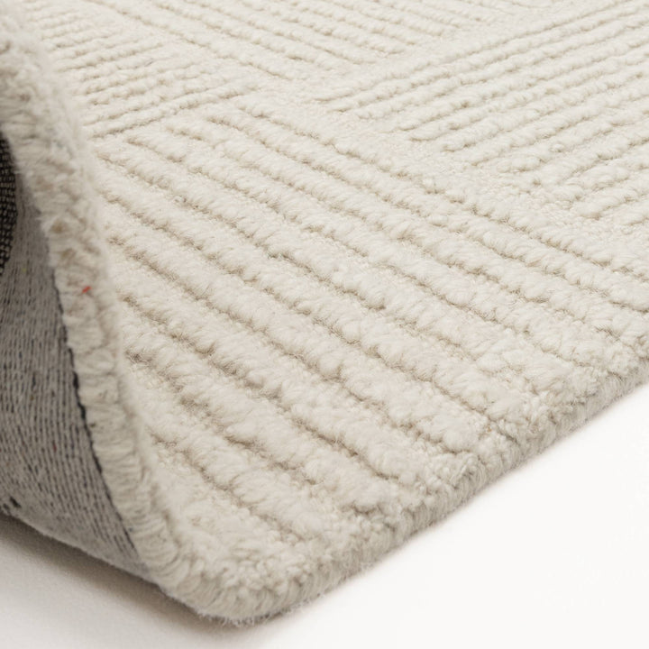Zenith Grid Rug - Cream