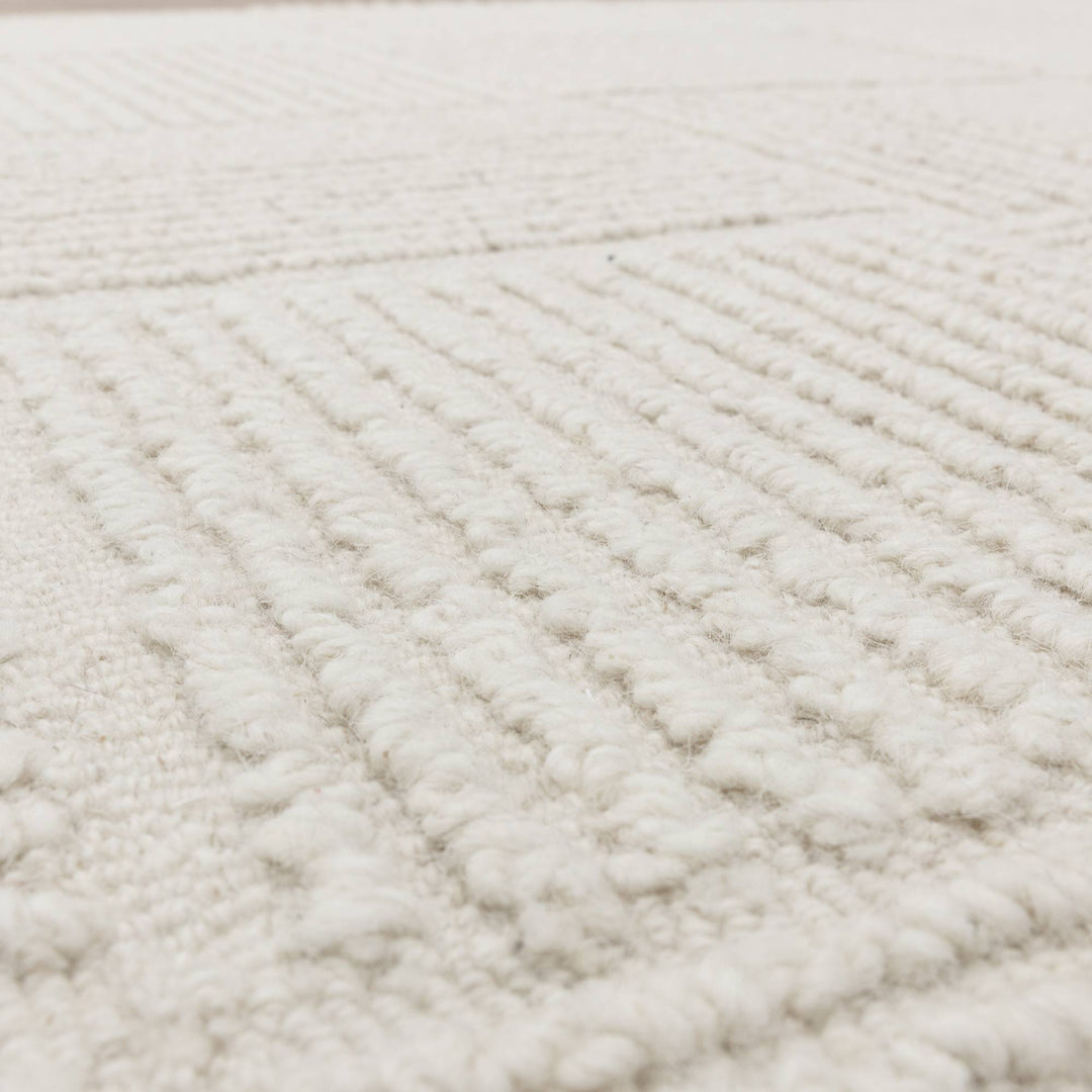 Zenith Grid Rug - Cream