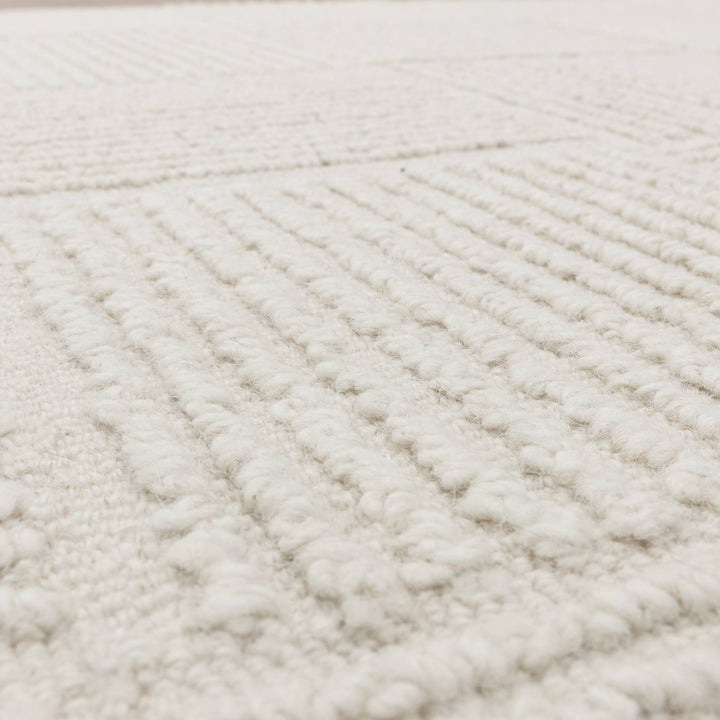 Zenith Grid Rug - Cream