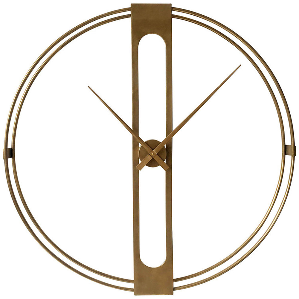 Olivia's Boutique Hotel Collection - Brass Round Wall Clock