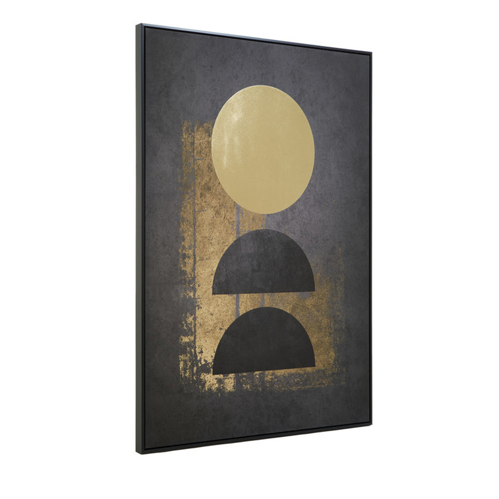  Premier-Olivia's Boutique Hotel Collection - Moon Abstract Wall Art-Gold, Black 165 