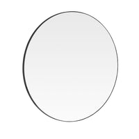 Olivia's Tuvalu Round Wall Mirror in Black