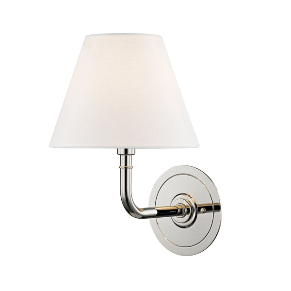  Hudson Valley Lighting-Hudson Valley Lighting Signature No.1 1 Light Wall Sconce-Silver 73 