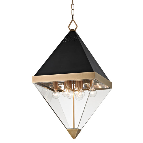 Coltrane 8 Light Pendant - Aged Brass Hudson Valley Lighting 1