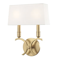 Hudson Valley Lighting Gwen Steel 2 Light Small Wall Sconce