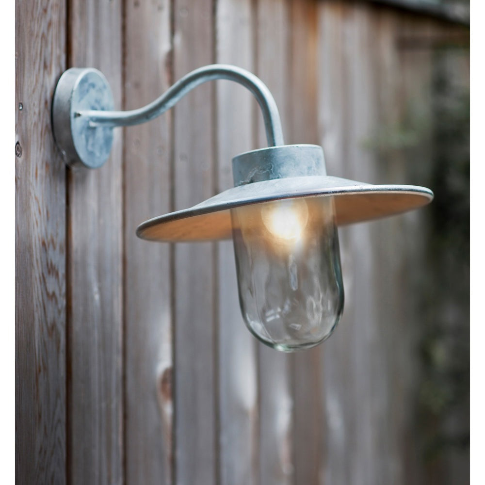 Garden Trading Swan Neck Wall Light Silver