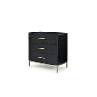 Twenty10 Designs Tulip Wenge 3 Drawer Chest Of Drawers