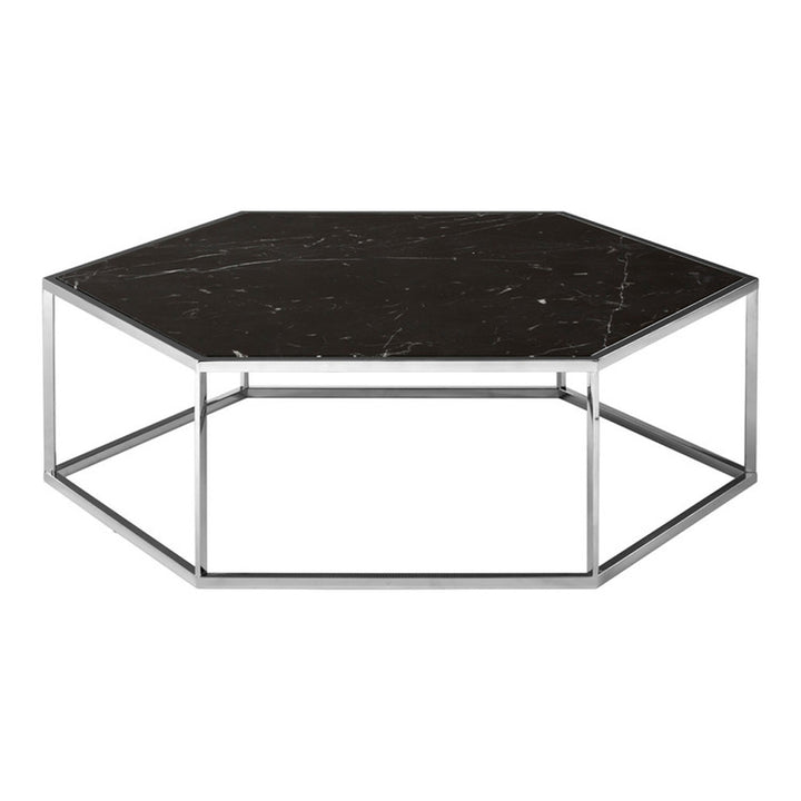 Piper Hexagon Coffee Table - Silver Premier 1