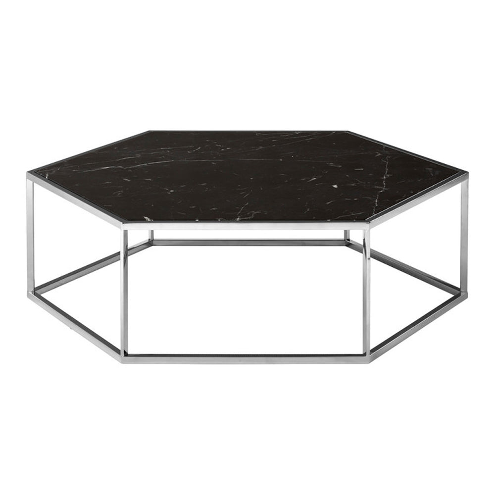 Olivia's Luxe Collection - Piper Hexagon Silver Coffee Table