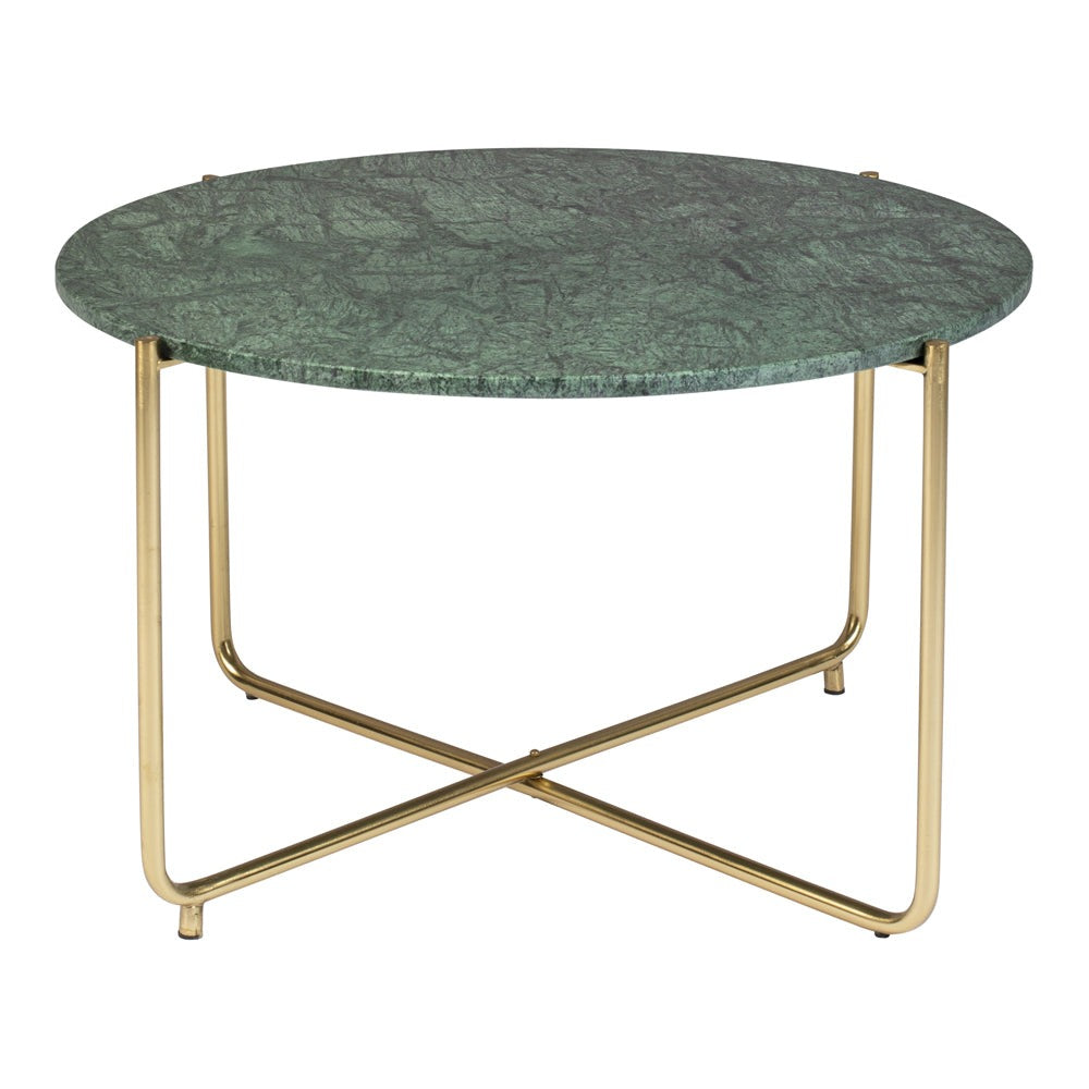 Toste Marble Round Coffee Table - Green Zuiver 1