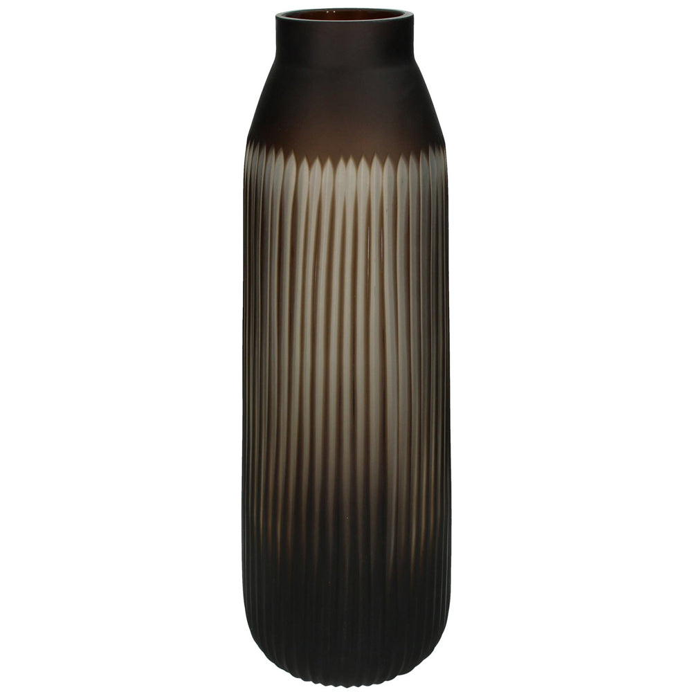  Libra-Libra Calm Neutral Collection - Cantelupe Brown Glass Vase-Brown 837 