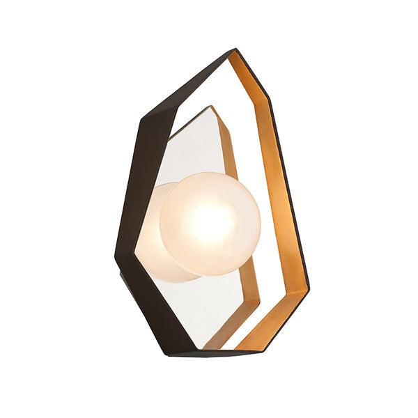 Origami 1 Light Wall Sconce - Bronze & Gold Leaf Hudson Valley Lighting 1