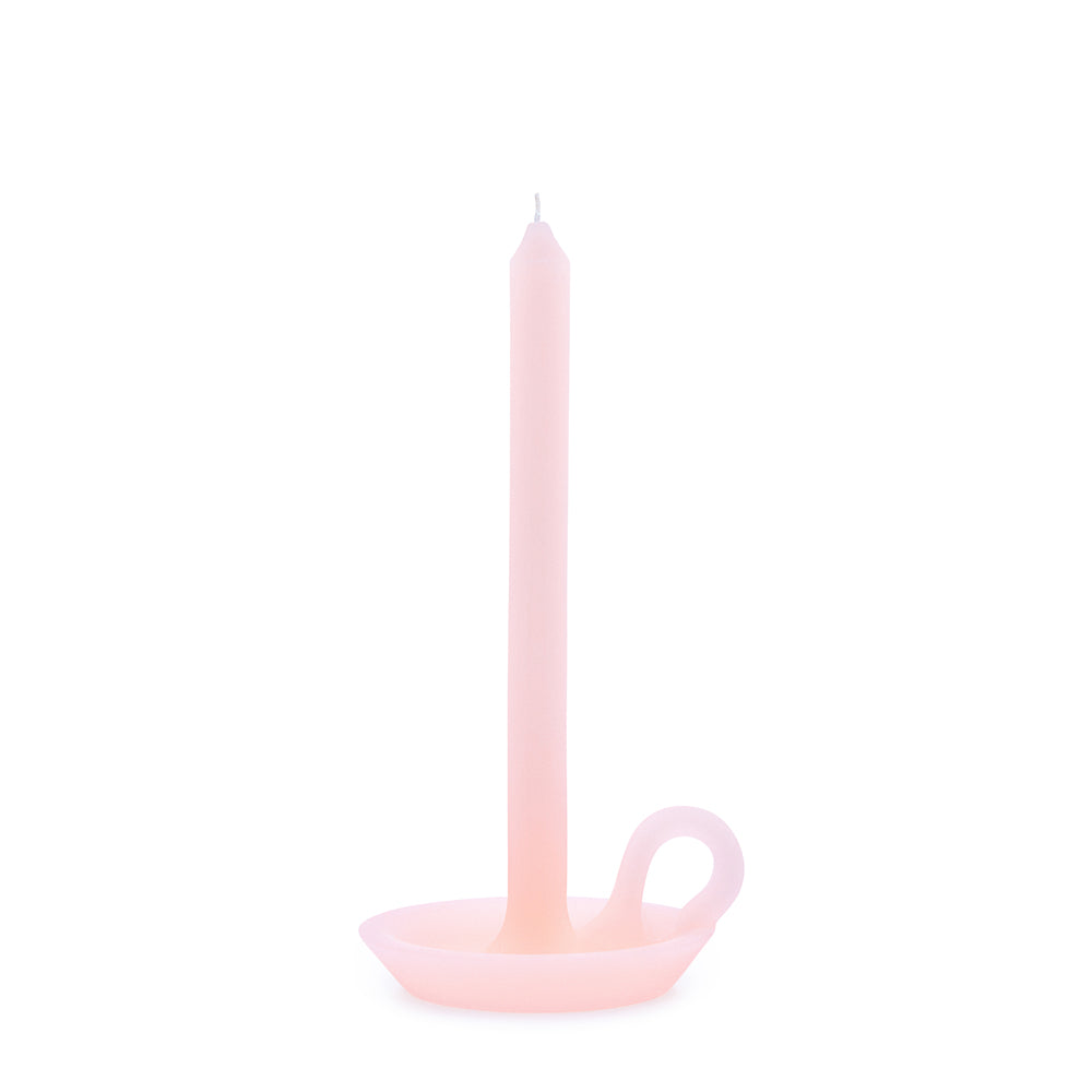 candle pink holder