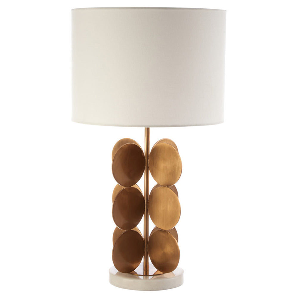  Premier-Olivia's Boutique Hotel Collection - Gold Disc Table Lamp-Gold 141 