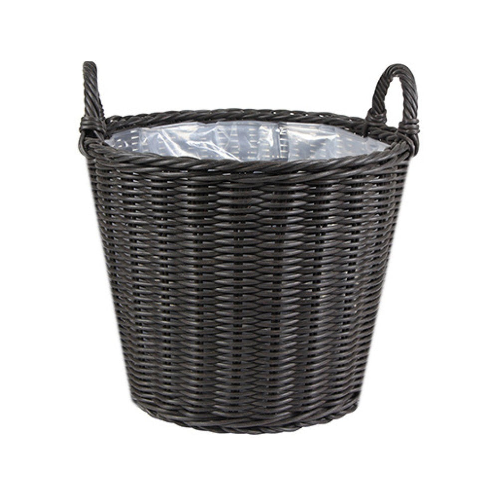 Ivyline Polyrattan Willow Lined Planter