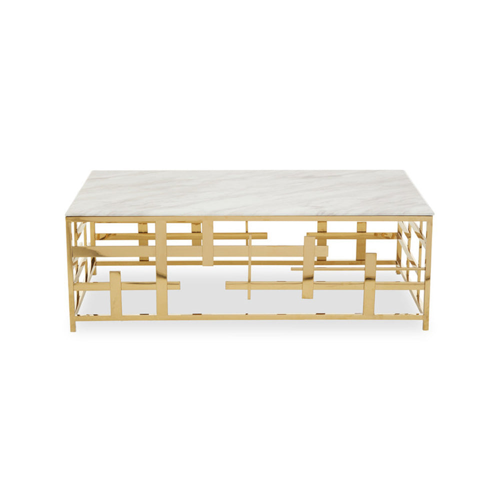  Premier-Olivia's Boutique Hotel Collection - April Gold Coffee Table-Gold 213 