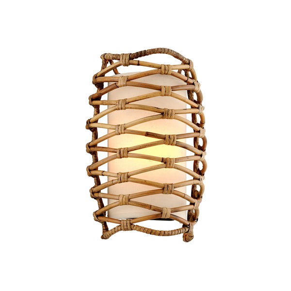 Balboa 1lt Wall Sconce - Natural Rattan Hudson Valley Lighting 1