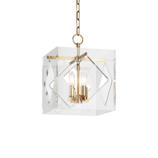 Travis 4 Light Pendant Light - Aged Brass | Outlet Olivia's 1