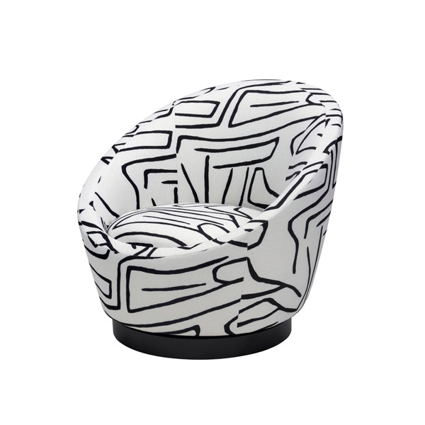 Liang & Eimil Ekte Occasional Chair - Zebra Black & White