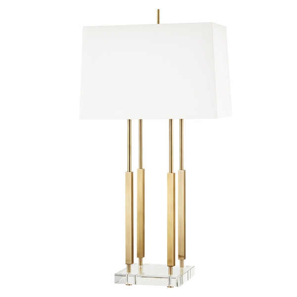 Hudson Valley Lighting Rhinebeck Brass 1 Light Small Table Lamp