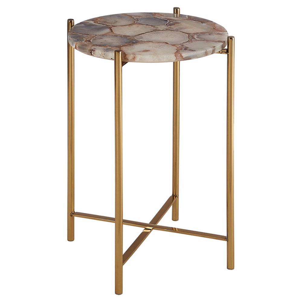 Olivia's Boutique Hotel Collection - Natural Agate Side Table