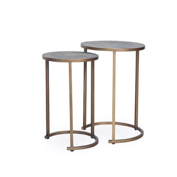 Hampton Nest of Tables - Grey Shagreen DIDesigns 1
