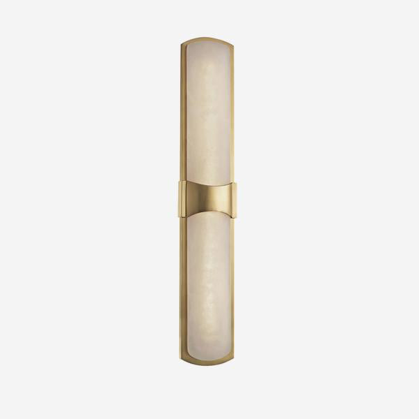 Andrew Martin Valencia Wall Light Aged Brass in Crystal