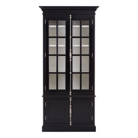 Olivia's Claire 4 Door Cabinet in Mahogany Black