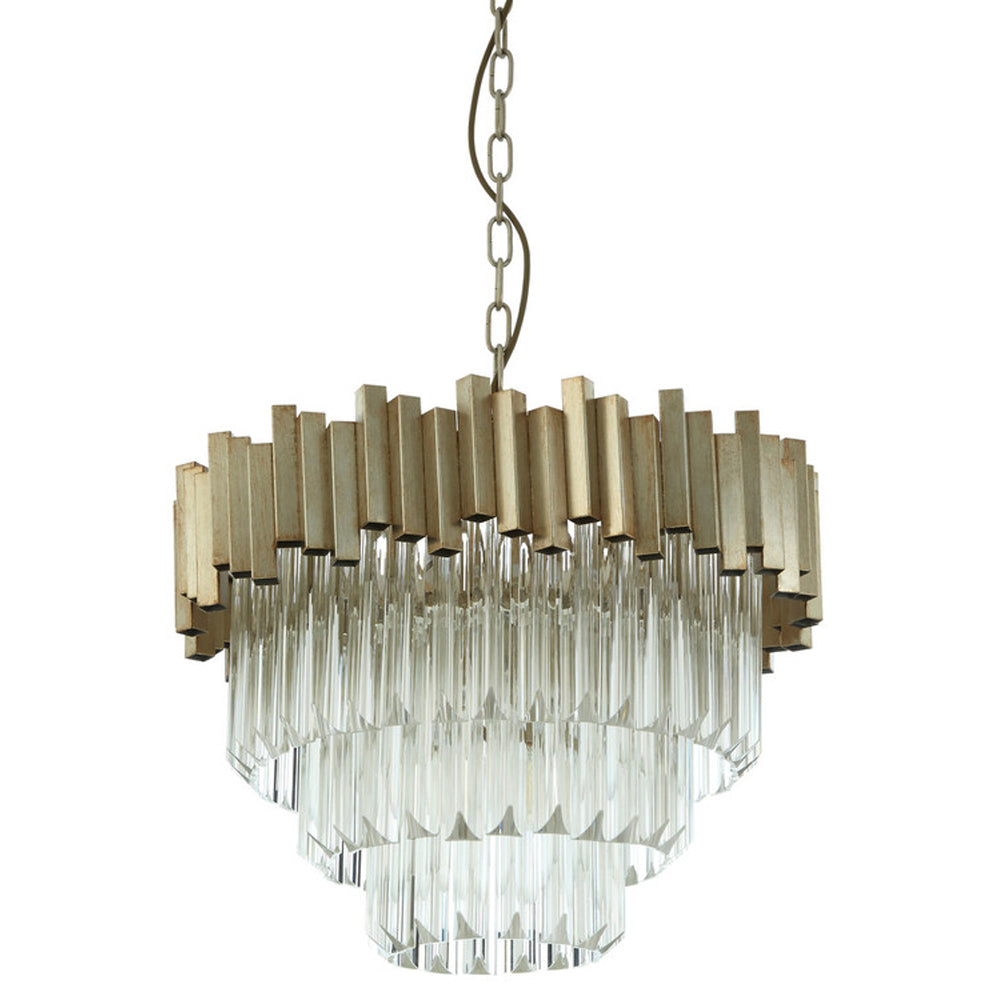  Premier-Olivia's Luxe Collection - Penny Silver Chandelier Small-Silver 117 