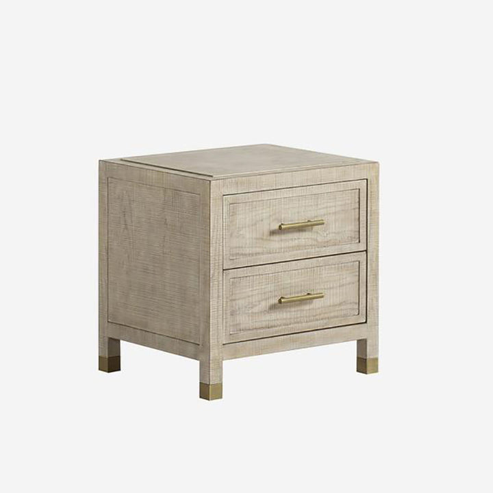 Raffles 2 Drawer Bedside Table - Natural AndrewMartin 2