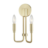 Hudson Valley Lighting Brigitte Steel 2 Light Wall Sconce