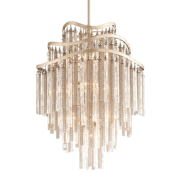 Chimera 10 Light Chandelier - Tranquility Silver Leaf Hudson Valley Lighting 1