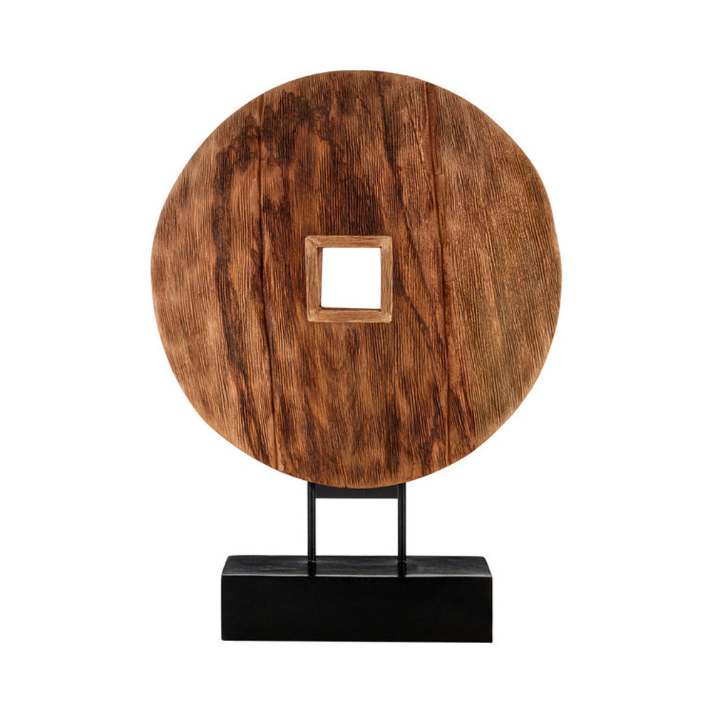  Premier-Olivia's Wooden Disc On Stand-Brown  037 
