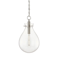 Hudson Valley Lighting Ivy Steel 1 Light Medium Pendant BKO102-PN-CE