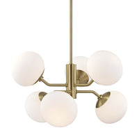 Hudson Valley Lighting Estee Steel 6 Light Chandelier