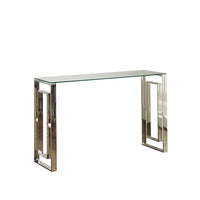 Native Home Console Table Milano Silver