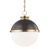 Hudson Valley Lighting Latham Steel 1 Light Large Pendant