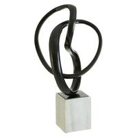 Olivia's Boutique Hotel Collection - Black & White Knot Sculpture