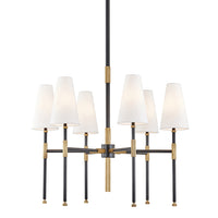 Hudson Valley Lighting Bowery Brass 6 Light Chandelier