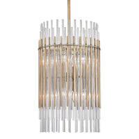 Hudson Valley Lighting Wallis Steel Aged Brass 8 Light Pendant