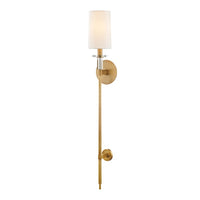 Hudson Valley Lighting Amherst Aged Brass Large 1 Light Wall Sconce